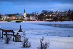 Frozen Lake & Reykjavik